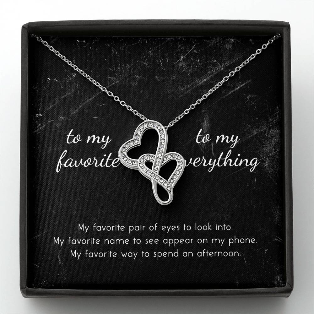 Mother Daughter Love Pendent Gift For Mom Double Heart Forever Love Bond Necklace Gift On Mother's Day