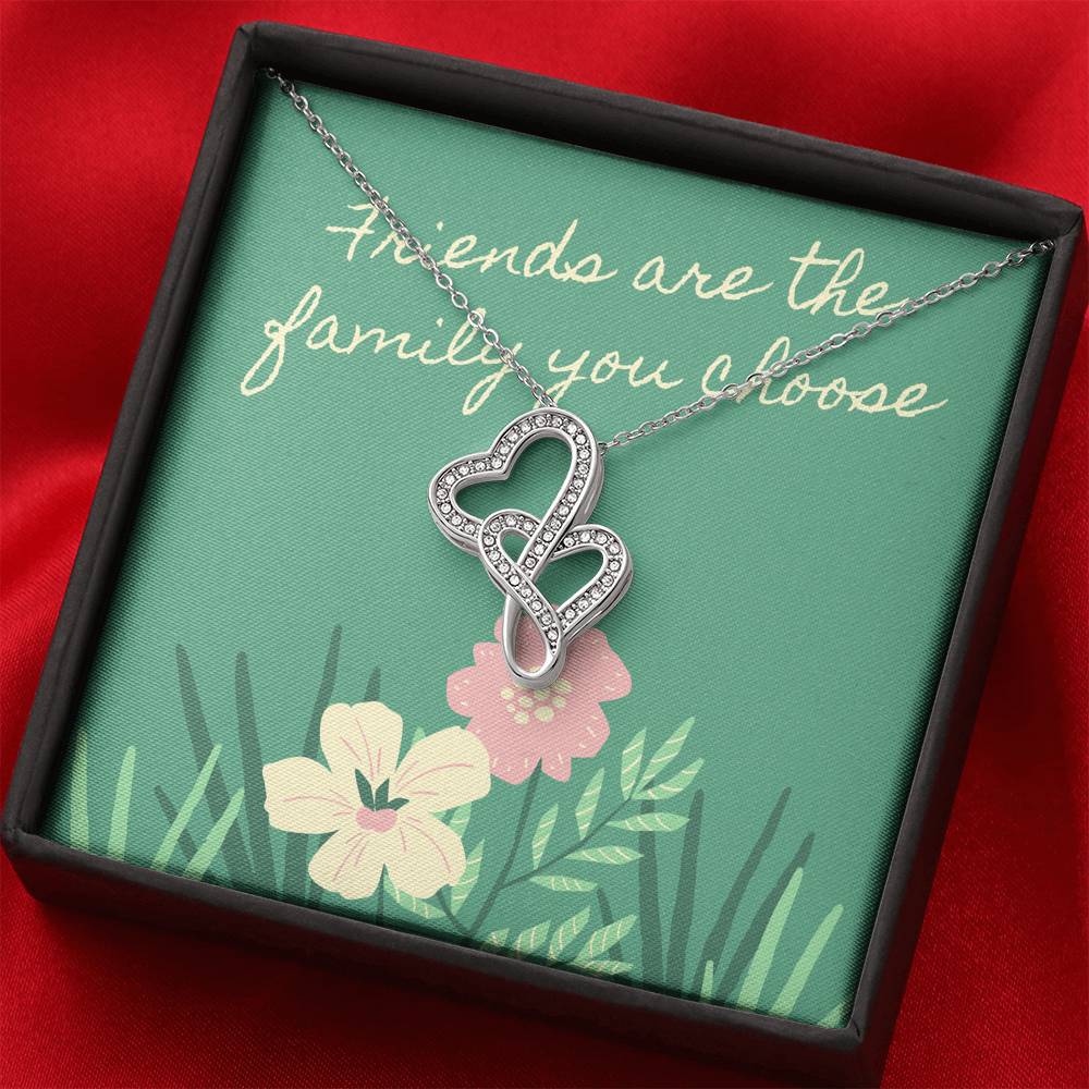 Friendship Double Heart Necklace My Gift For My Friend This Valentines Valentine Gifts For Bestfriends