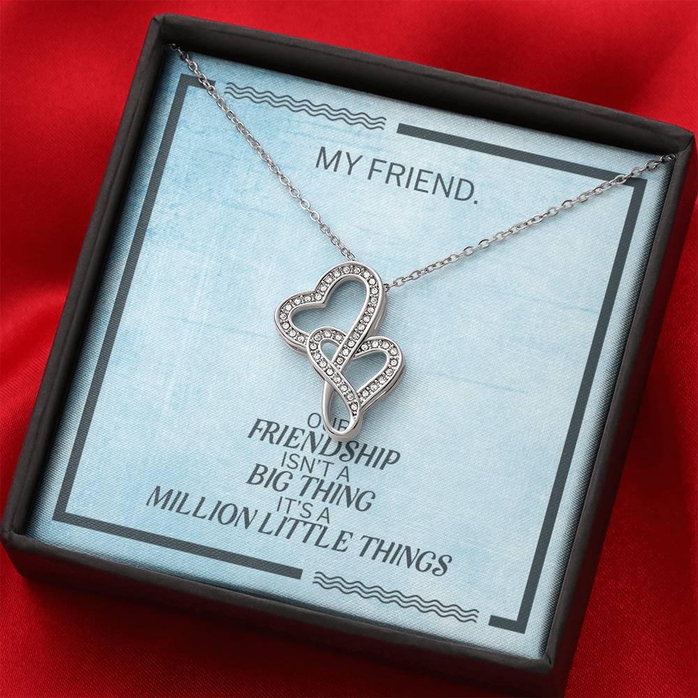 Modern Heart Necklace Gift To My Forever Friend On Birthday Engagement Party Pendent