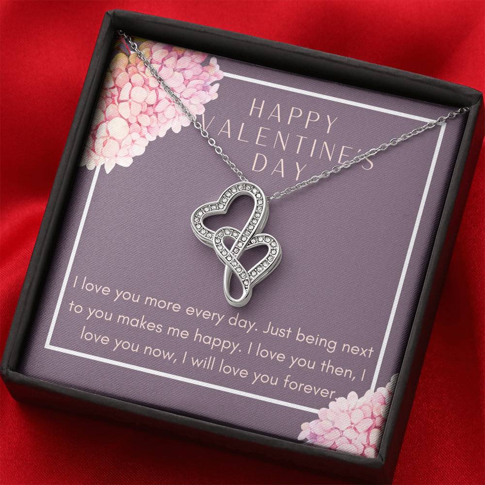 Valentine's Day Necklace Gift To My Valentine On Birthday Graduation Pendent Gift From Husband Boyfriend With The Message Card