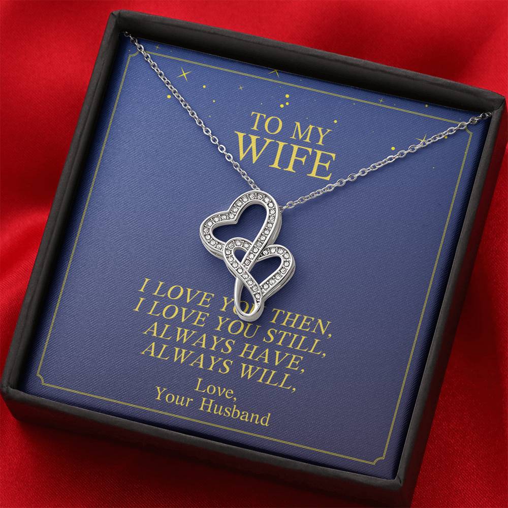 To My Wife Necklace Gift From Husband On Her Birthday Valentine's Day Anniversary Wedding Gift With The Message Card
