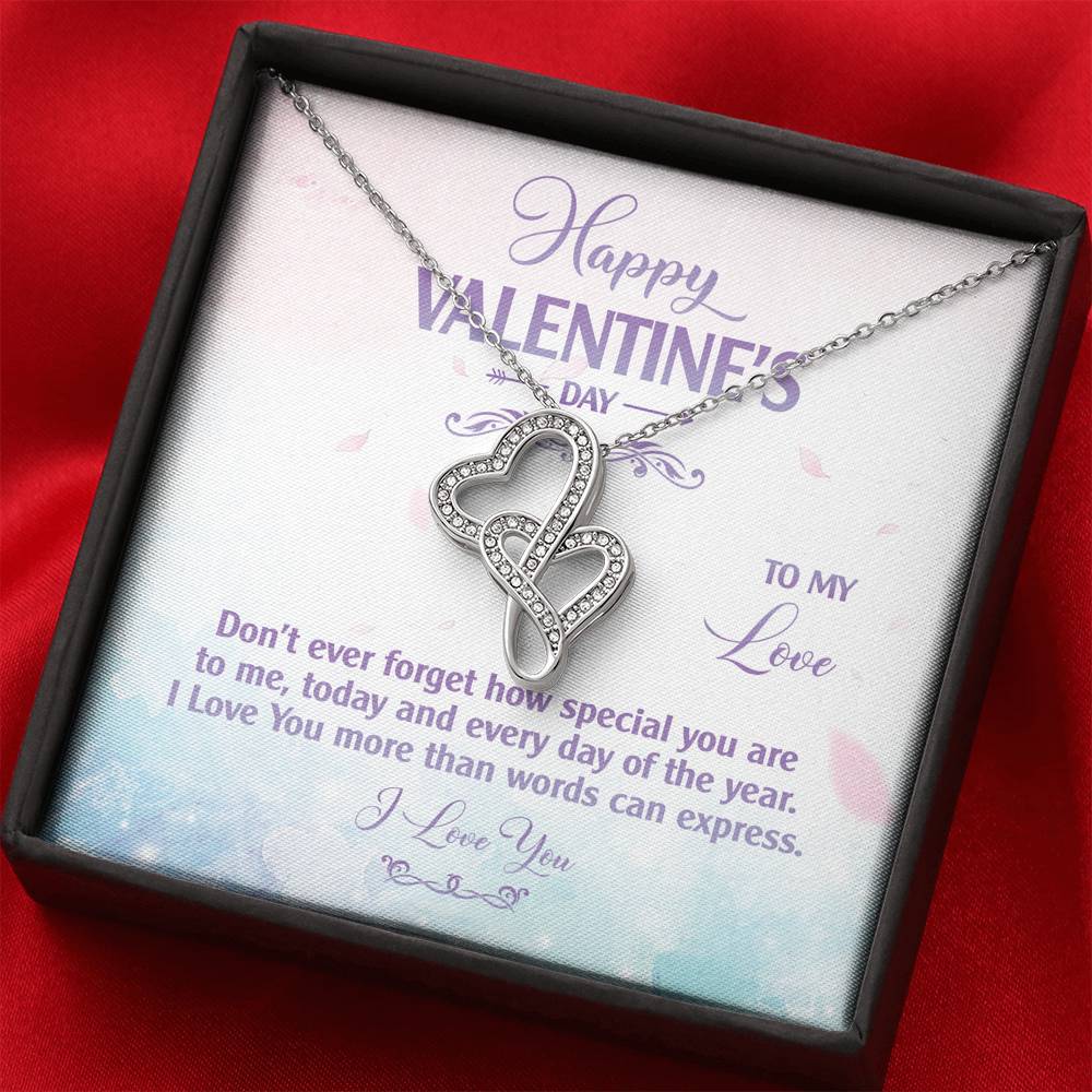 Valentines Heart Necklace Gift To My Wife On This Valentines Day