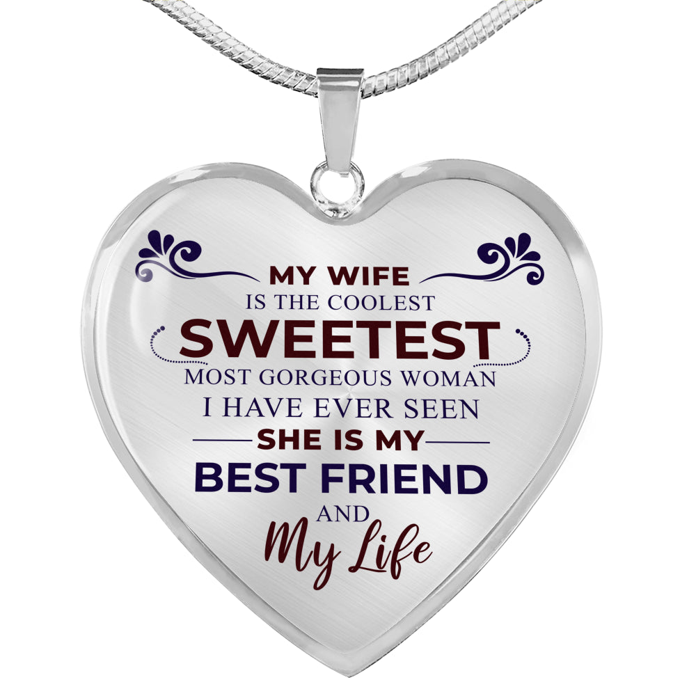 Sweetest Hearts Necklace, Dark Red