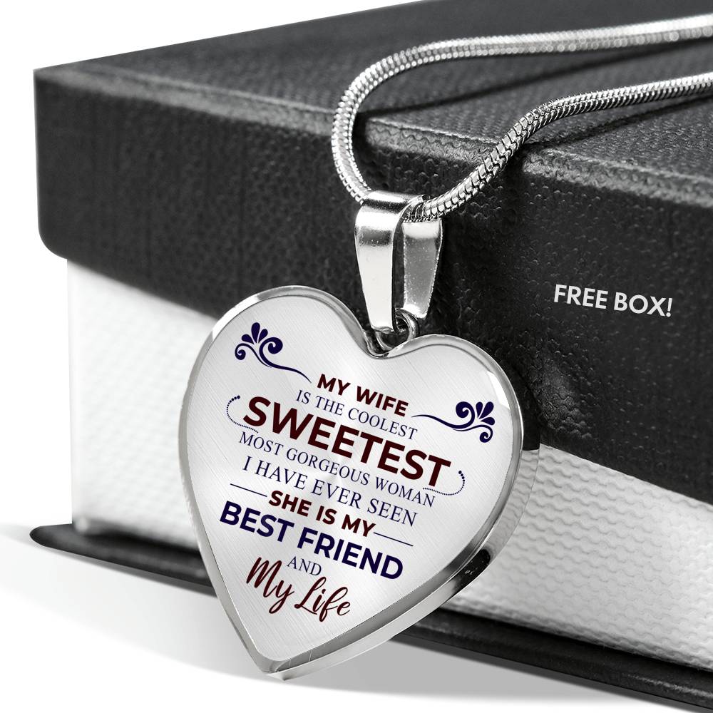Sweetest Hearts Necklace, Dark Red