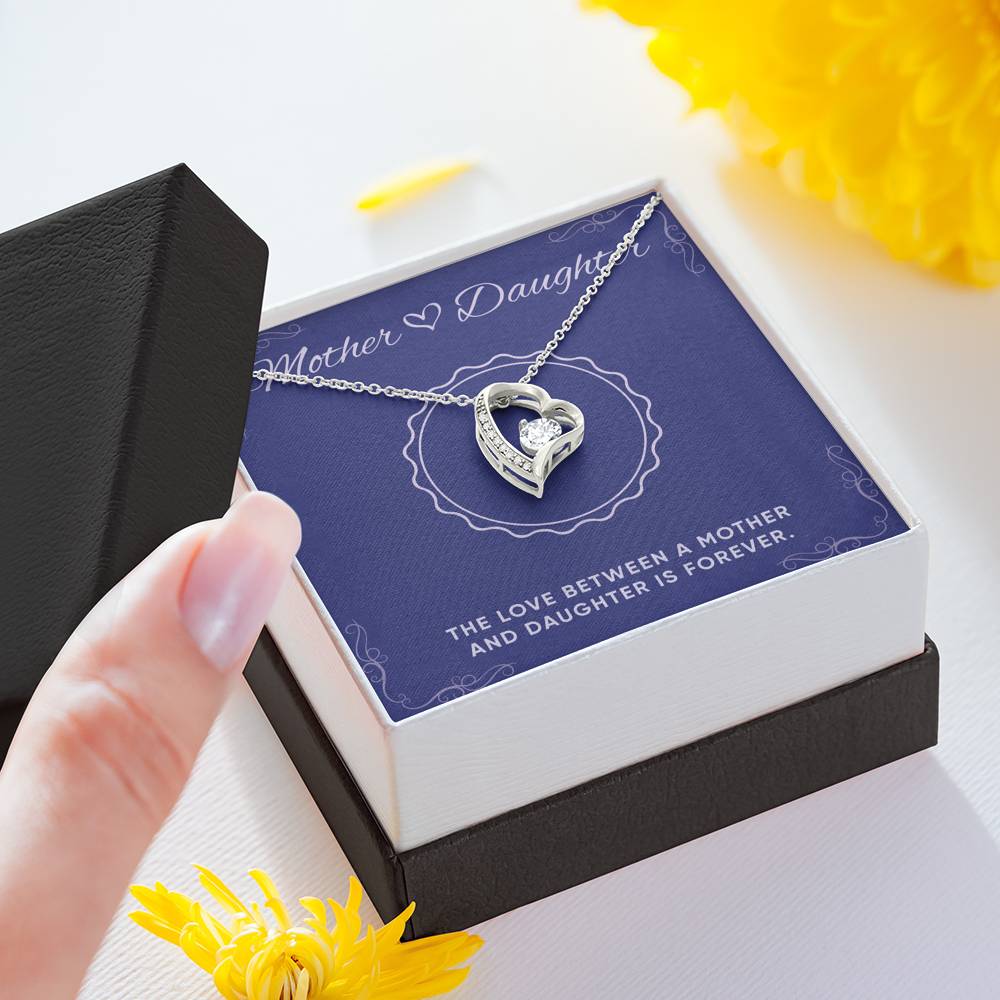 Personalized Gift For Daughter Custom Necklace Forever Love Pendant For Her Birthday Valentines Unique Personal Message Card From Mom Women’s Fashion Jewelry