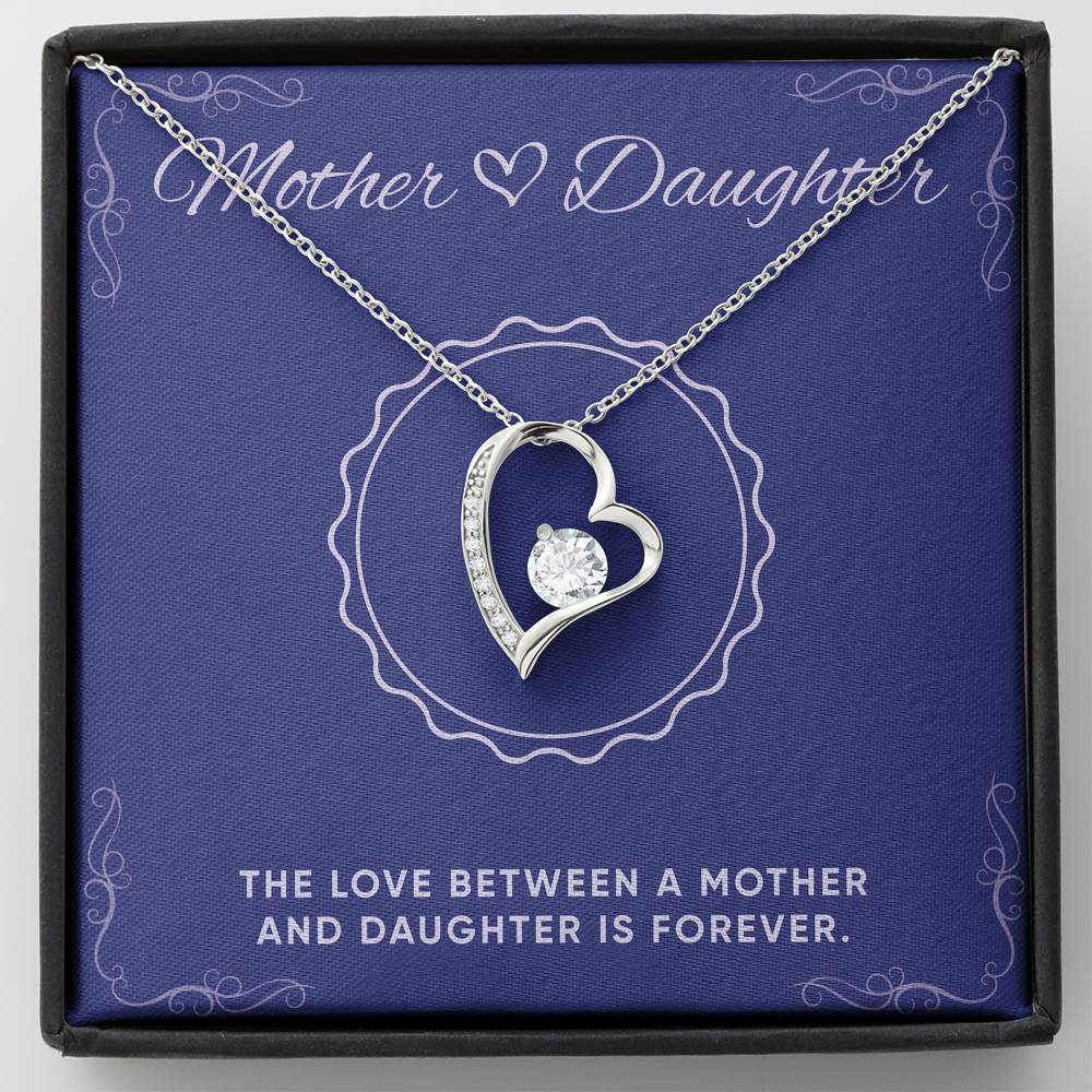 Personalized Gift For Daughter Custom Necklace Forever Love Pendant For Her Birthday Valentines Unique Personal Message Card From Mom Women’s Fashion Jewelry
