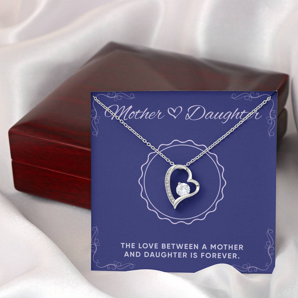 Personalized Gift For Daughter Custom Necklace Forever Love Pendant For Her Birthday Valentines Unique Personal Message Card From Mom Women’s Fashion Jewelry