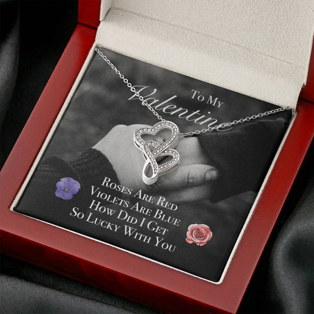 Personalized Necklace For Women To My Wife Girlfriend Pendent On Valentine's Day Birthday Anniversary Gift With The Message Card