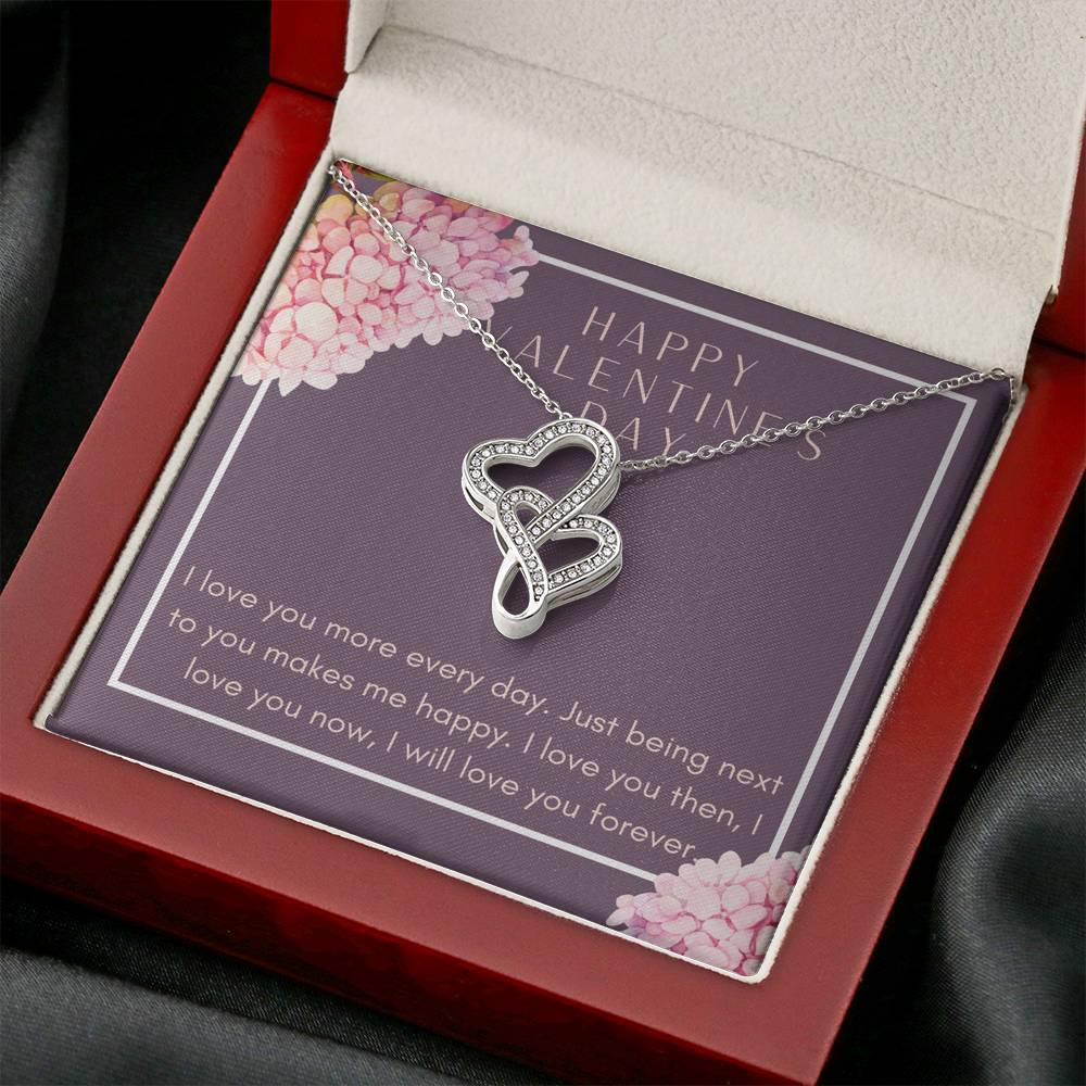 Valentine's Day Necklace Gift To My Valentine On Birthday Graduation Pendent Gift From Husband Boyfriend With The Message Card