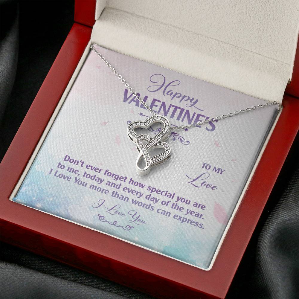 Valentines Heart Necklace Gift To My Wife On This Valentines Day