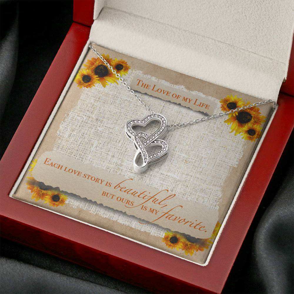 Heart Necklace Gift To My Love Custom Raw Birthstone Pendent On Birthday Valentine day