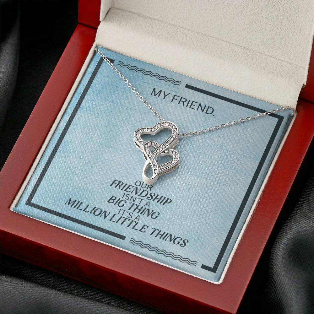 Modern Heart Necklace Gift To My Forever Friend On Birthday Engagement Party Pendent