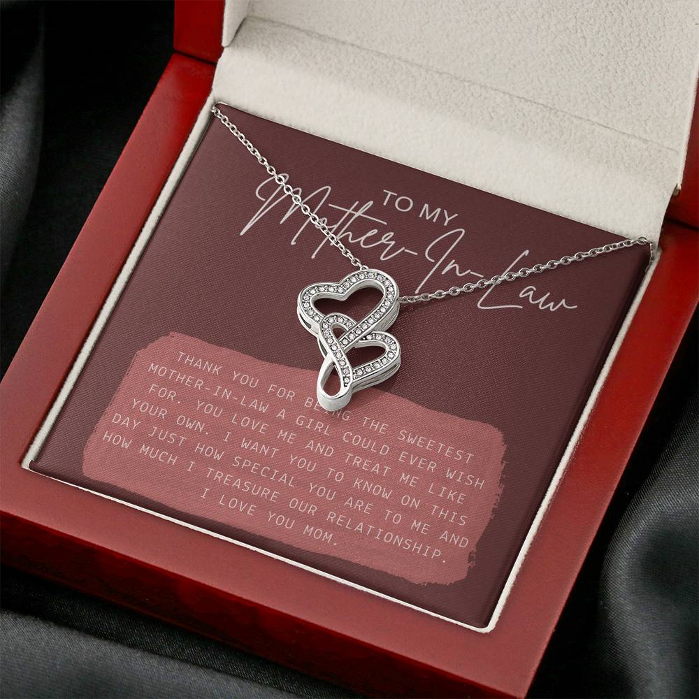 Personalized Necklace Gift For Women To My Mother In Law Step Mom Grandma Gift With The Message Card From Bride Groom Boyfriend Girlfriend