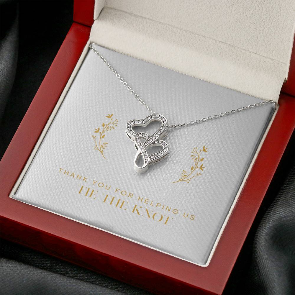 Thank You Gift Necklace To My True Friend Thanks for Support Appreciation Heart Pendent