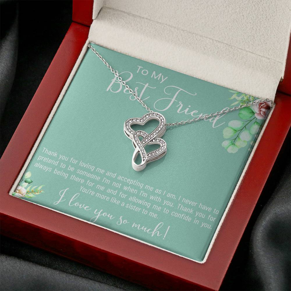 Personalized Friendship Heart Pendent To My Best Friend On Her Wedding Ceremony