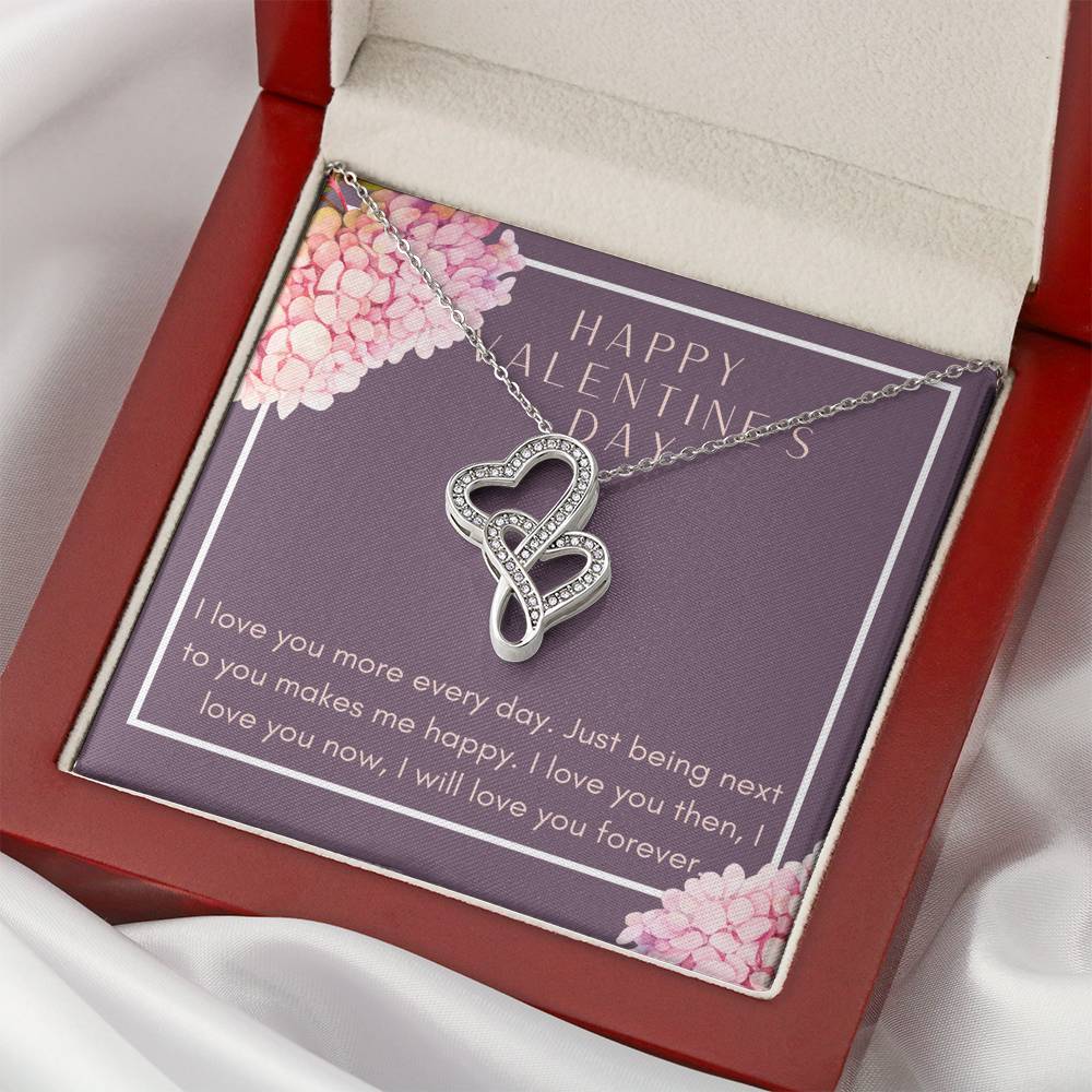 Valentine's Day Necklace Gift To My Valentine On Birthday Graduation Pendent Gift From Husband Boyfriend With The Message Card