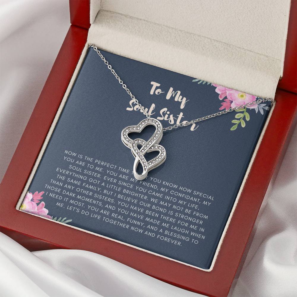 Personalized Necklace Gift For Women On Birthday Engagement Graduation Wedding Gift To My Soul Sister Best Friend Cousin