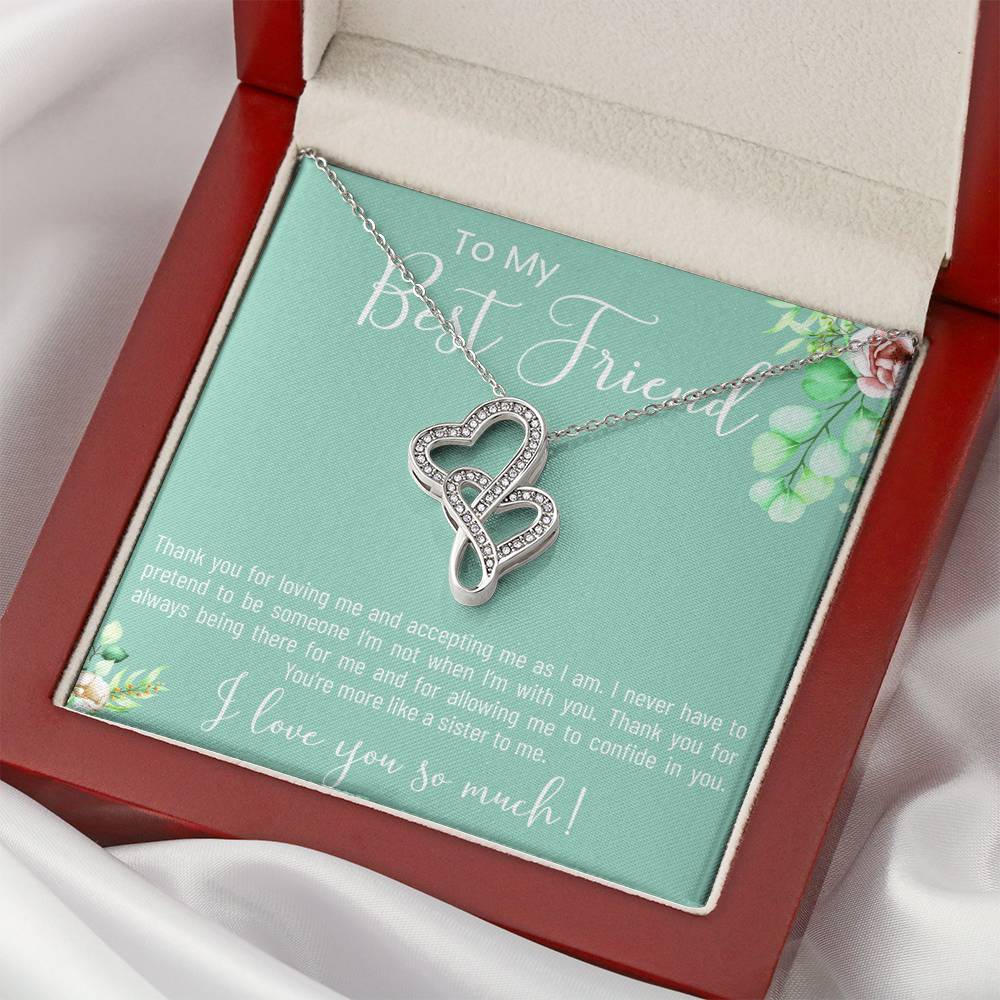 Personalized Friendship Heart Pendent To My Best Friend On Her Wedding Ceremony