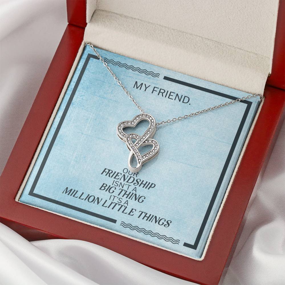 Modern Heart Necklace Gift To My Forever Friend On Birthday Engagement Party Pendent