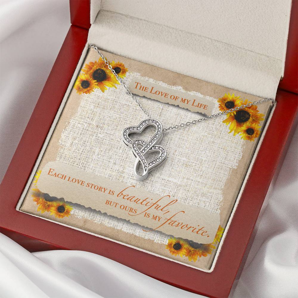 Heart Necklace Gift To My Love Custom Raw Birthstone Pendent On Birthday Valentine day