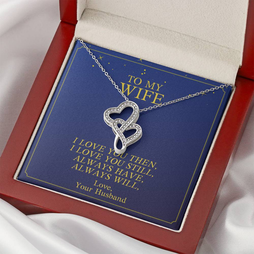 To My Wife Necklace Gift From Husband On Her Birthday Valentine's Day Anniversary Wedding Gift With The Message Card