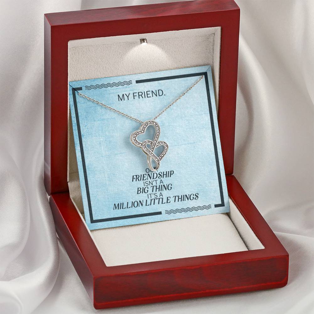 Modern Heart Necklace Gift To My Forever Friend On Birthday Engagement Party Pendent