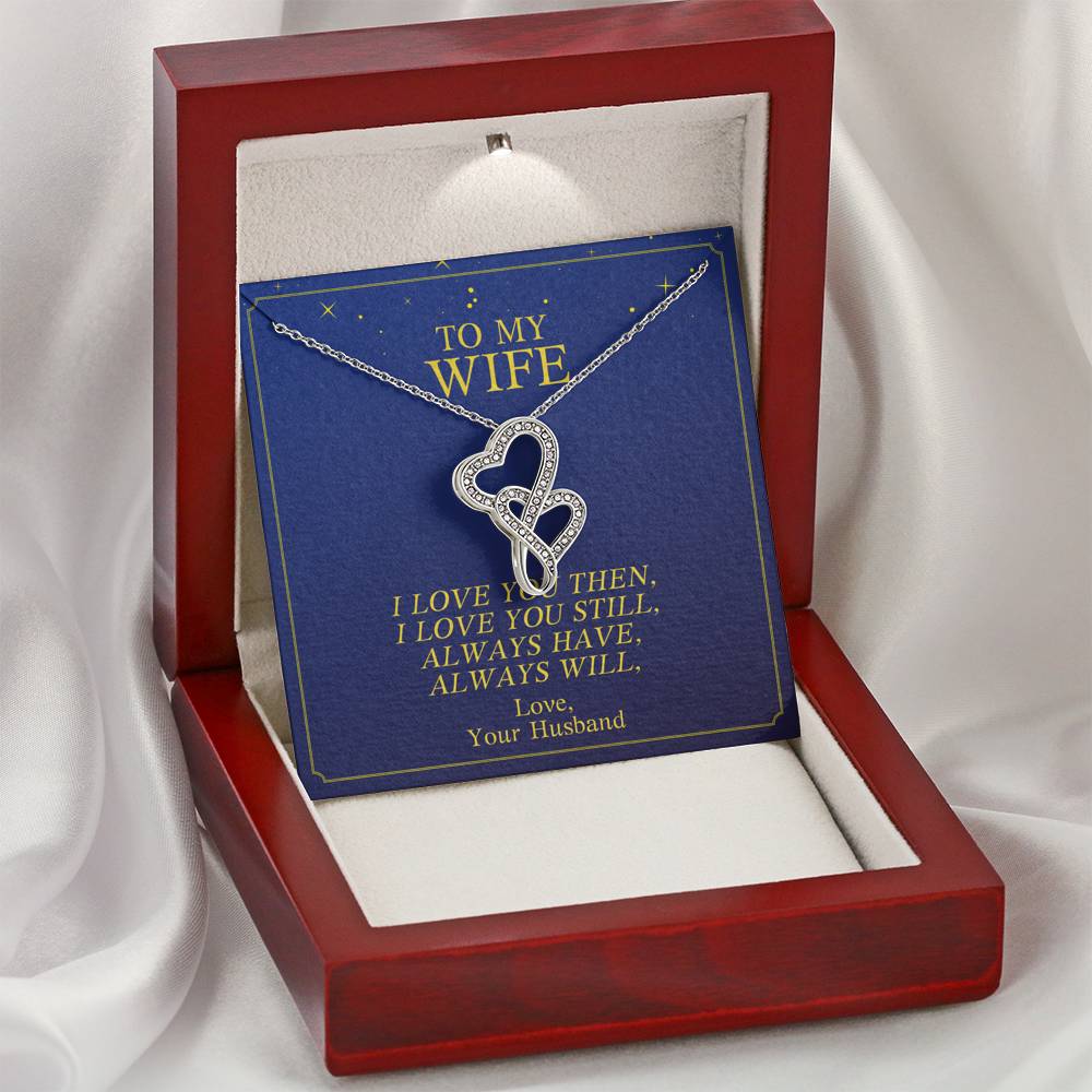 To My Wife Necklace Gift From Husband On Her Birthday Valentine's Day Anniversary Wedding Gift With The Message Card