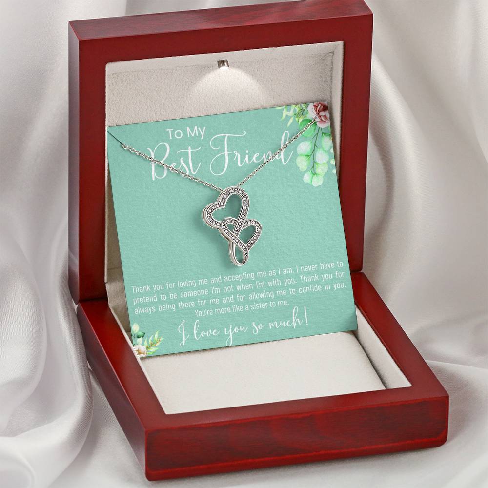 Personalized Friendship Heart Pendent To My Best Friend On Her Wedding Ceremony
