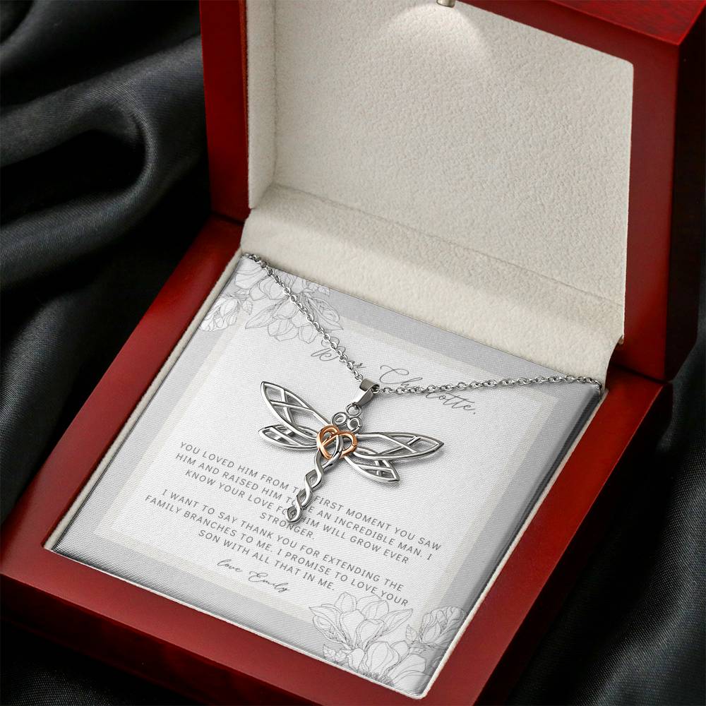 Mother in Law Gift Mother of the Groom Gift From Bride Unique Groom Mom Charm Necklaces Mother in Law Gift Gift Necklace Bride Gift To Mom