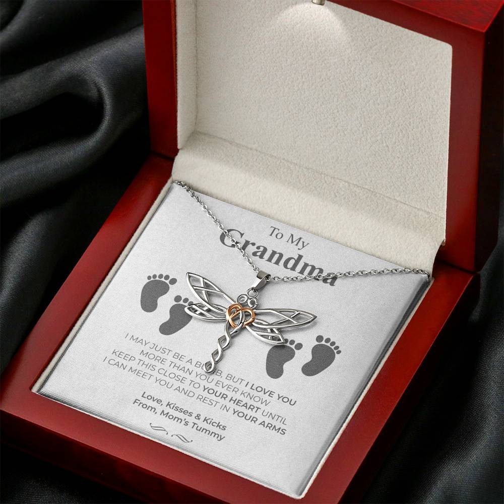 Mother's Day Necklace Gift For Women Forever Love Grandma Pendent Gift On Her Birthday Meeting With Grand Mother With The Message Card