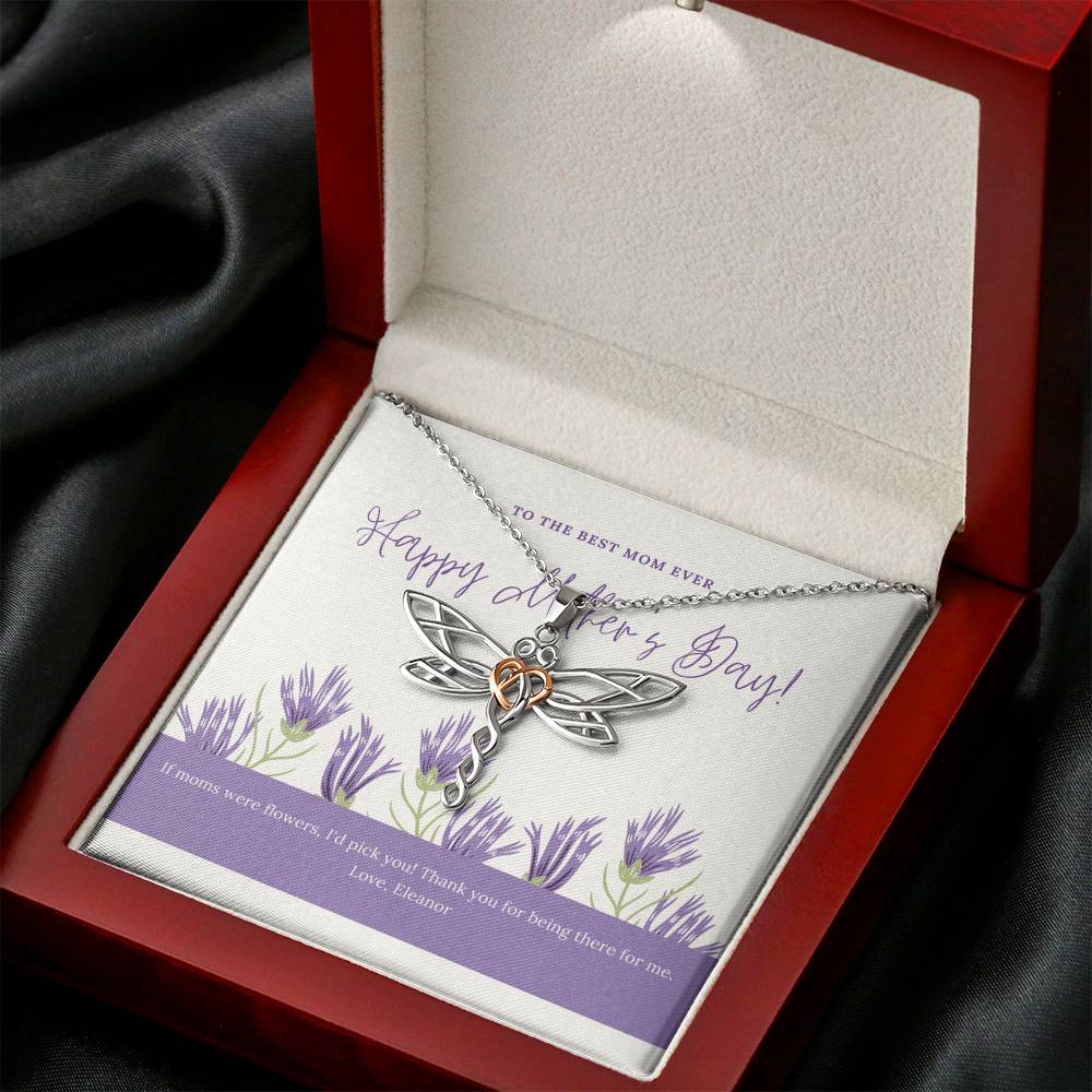Mother Necklace Gift For Doing A Great Job On Mother's Day For Grandma Mother In Law Step Mom Pendent Gift With The Message Card