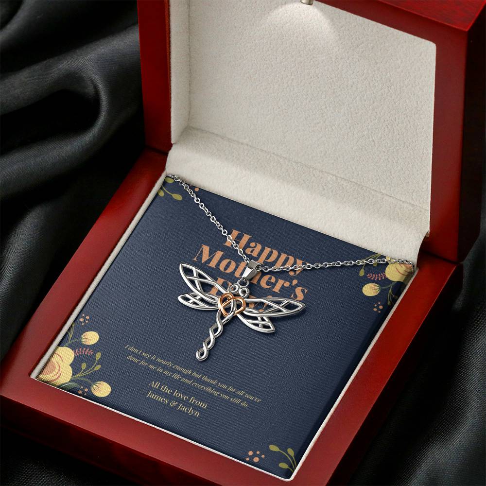 Mothers Day Card, Mom Birthday Card Bonus Mom Gift Necklace, Bonus Mom Gift, Diy Mothers Day Gift, Unbiological Mom, Mothers Day From Daughter,