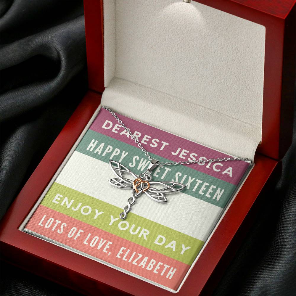 Personalized SWEET 16 Necklace, 16th Birthday Gift, Jewelry Gift Box, Sweet sixteen present for daughter, Sweet 16 Gift Necklace, Sweet Sixteen, 16th Birthday, Daughter, Granddaughter, Niece, Friend,