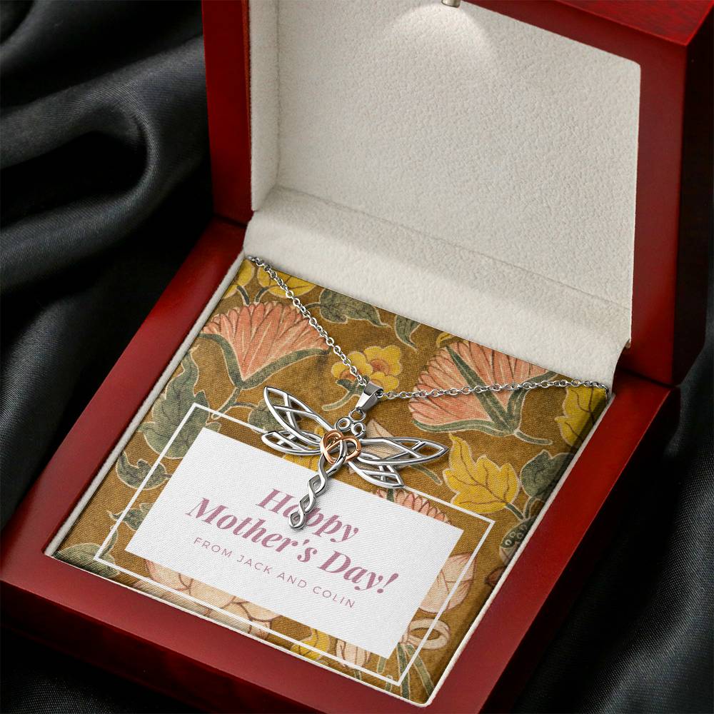 Personalized Necklace Gift To My Mother In Law Grand Mother Mommy Mother's Day Birthday Appreciation Gift With The Message Card