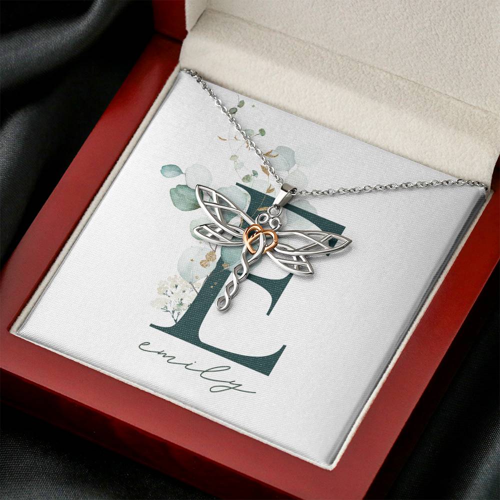 Valentine Gift for Female Boho Dragonfly Pendent On Valentine Day