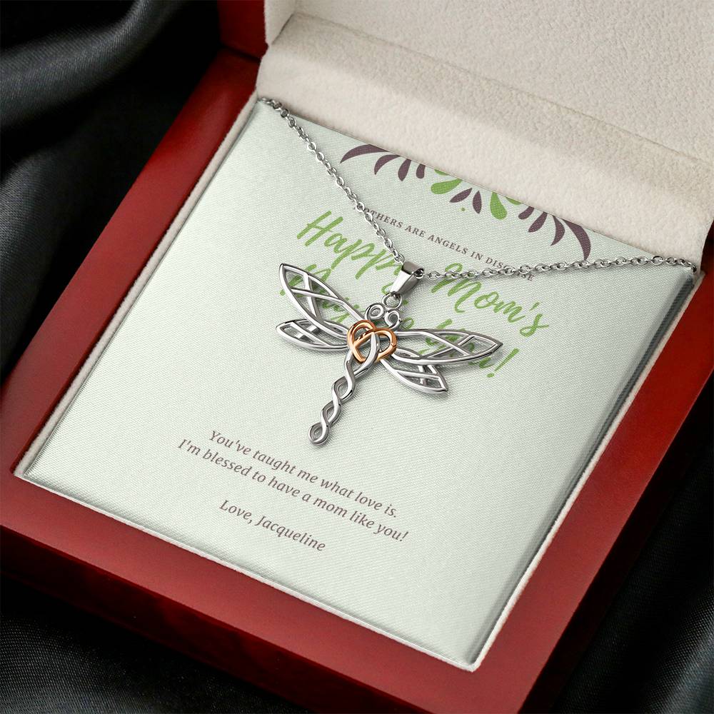 Necklace Gift To My Mommy Grandma Step Mom Mother In Law Pendent For Doing A Great Job Thank you Gift With The Message Card