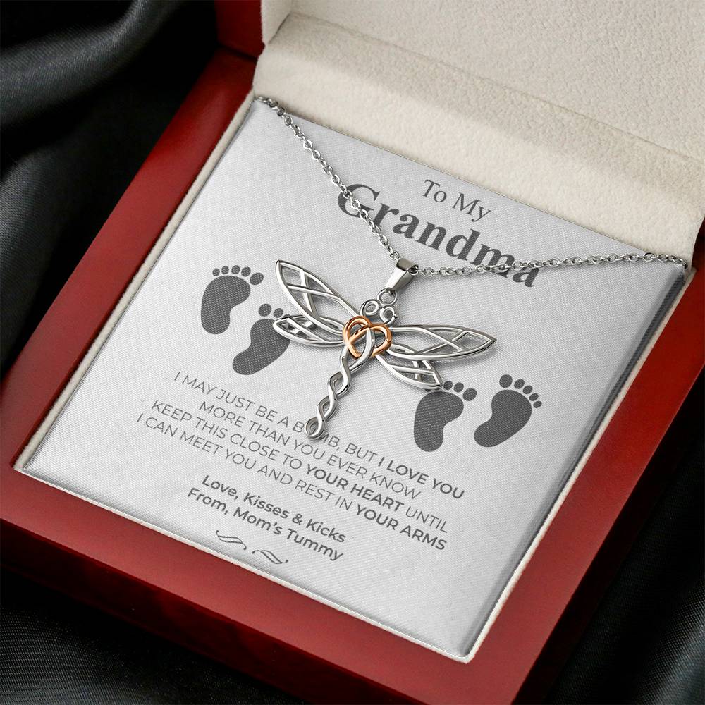 Mother's Day Necklace Gift For Women Forever Love Grandma Pendent Gift On Her Birthday Meeting With Grand Mother With The Message Card