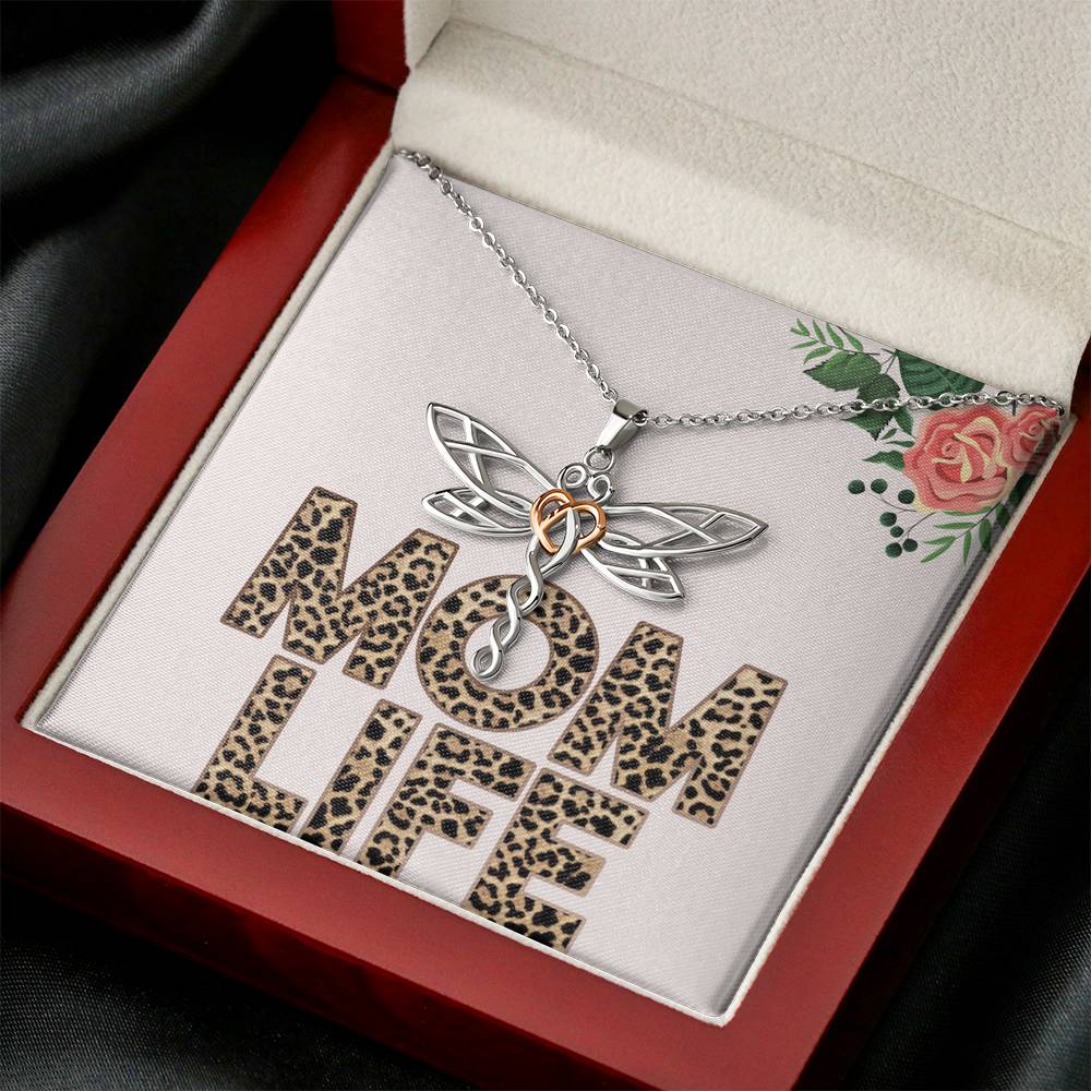 Custom Raw Birthstone Cascade Necklace, Mother of 3, Natural Birthstone Necklace, Family Necklace, Boho Birthstone Necklace