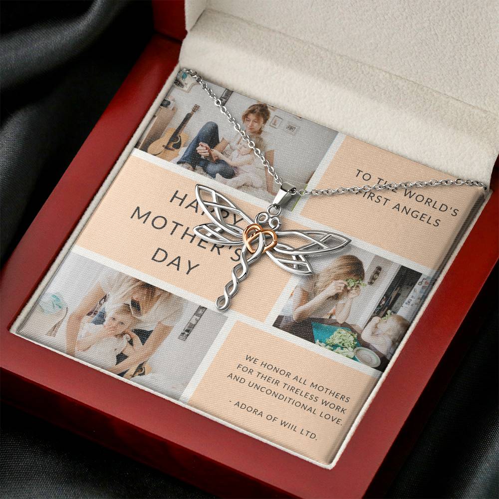 Mother's Day Necklace To My Mother Honored For Great Job Pendent Gift For Mother In Law Step Mom Grandma Thank You Gift With The Message Card