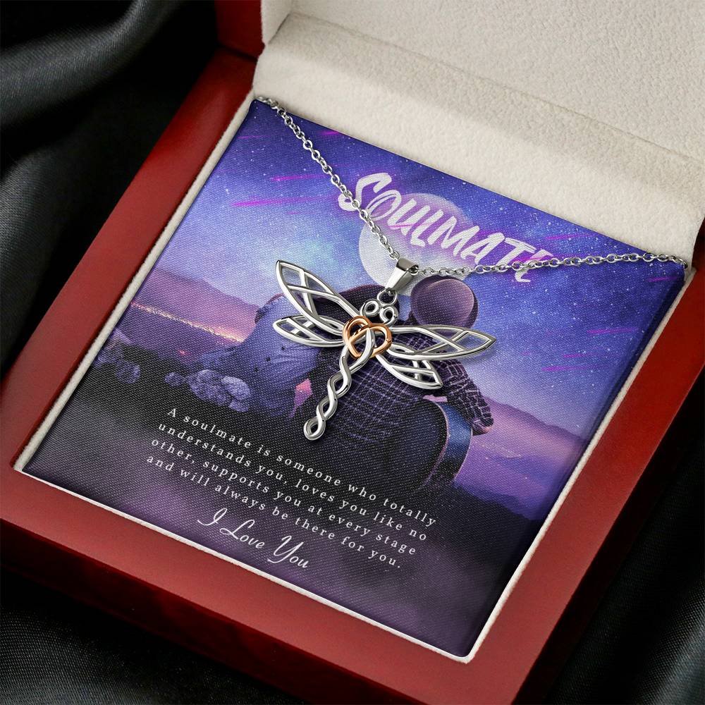 To My Soul Mate Necklace, Engagement Gift for Soul Mate, Sentimental Gift for Wife , Meaningful Gift for Fiancee, Wife Necklace Gift