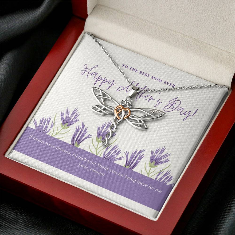Mother Necklace Gift For Doing A Great Job On Mother's Day For Grandma Mother In Law Step Mom Pendent Gift With The Message Card