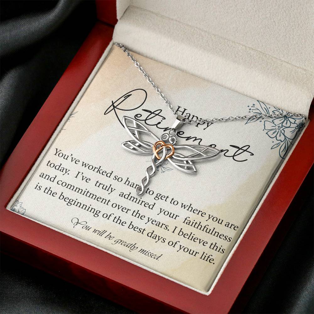 Retirement Day Necklace Gift To My Boss On Her Retirement Ceremony