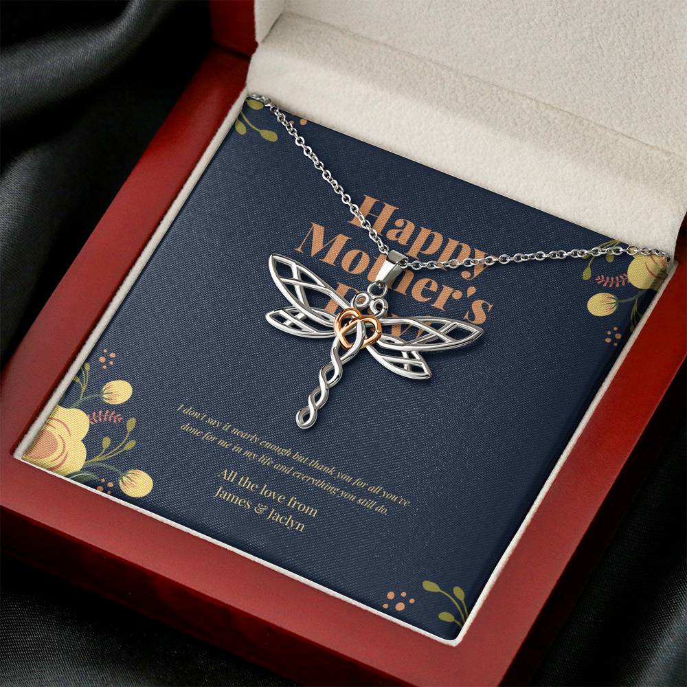 Mothers Day Card, Mom Birthday Card Bonus Mom Gift Necklace, Bonus Mom Gift, Diy Mothers Day Gift, Unbiological Mom, Mothers Day From Daughter,