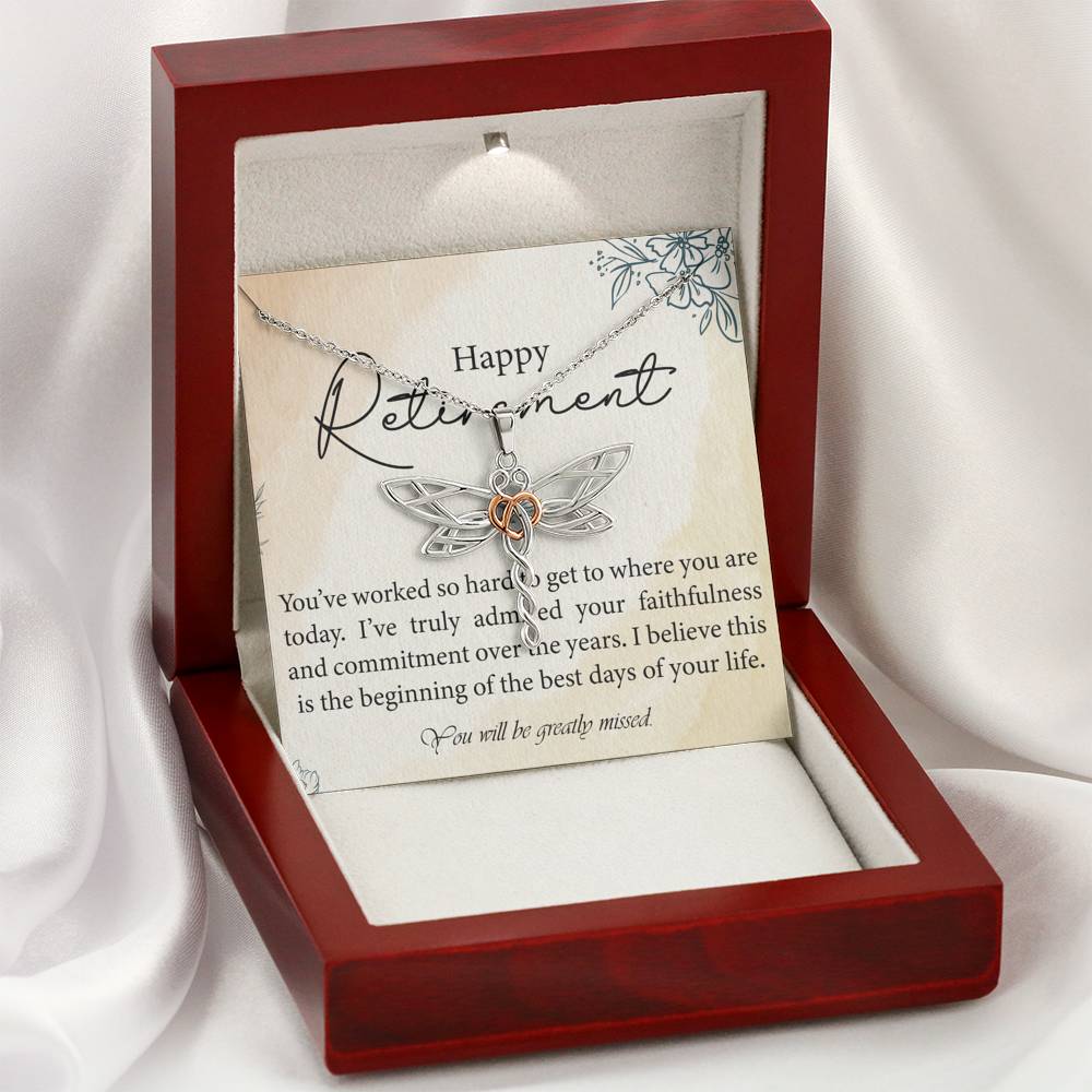 Retirement Day Necklace Gift To My Boss On Her Retirement Ceremony
