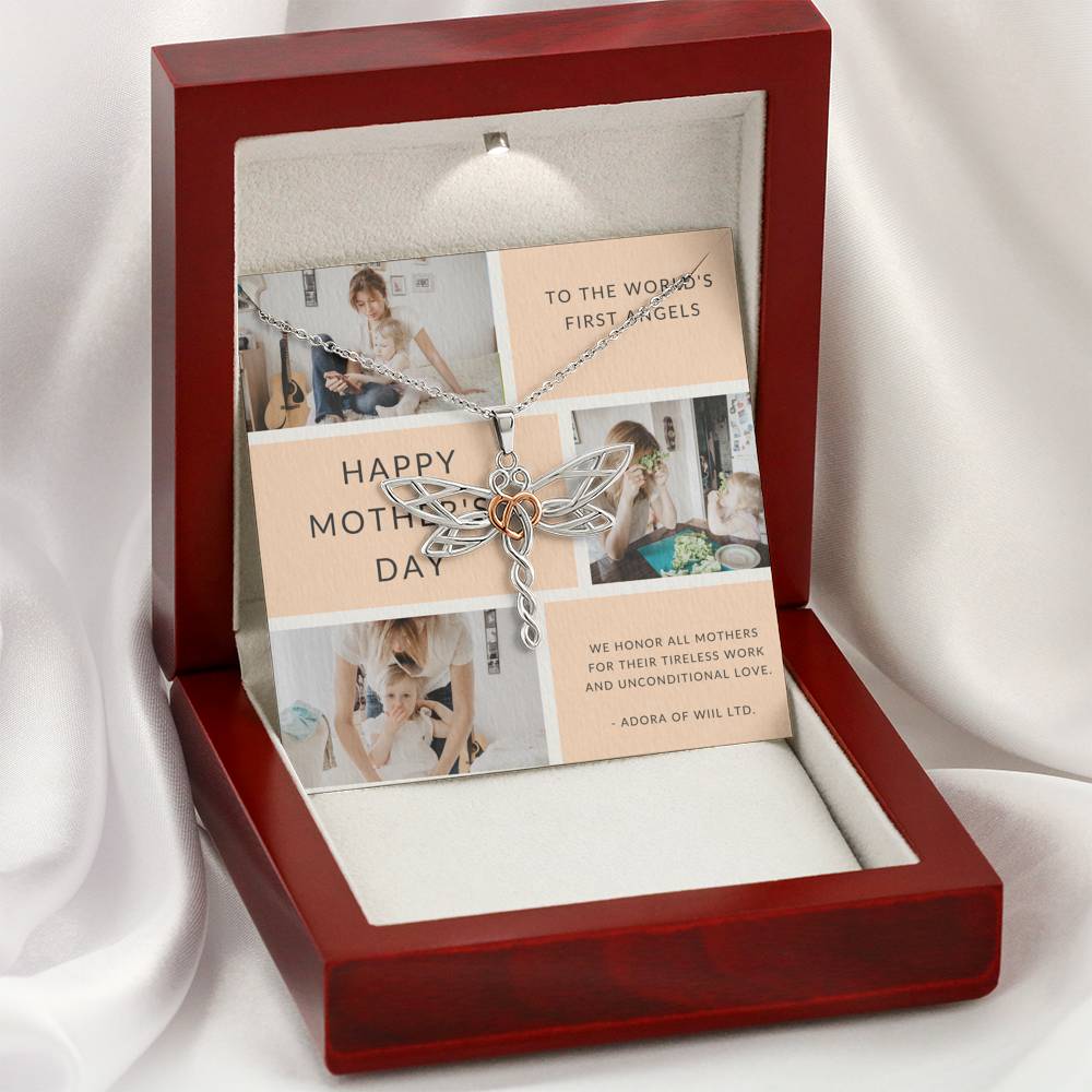 Mother's Day Necklace To My Mother Honored For Great Job Pendent Gift For Mother In Law Step Mom Grandma Thank You Gift With The Message Card