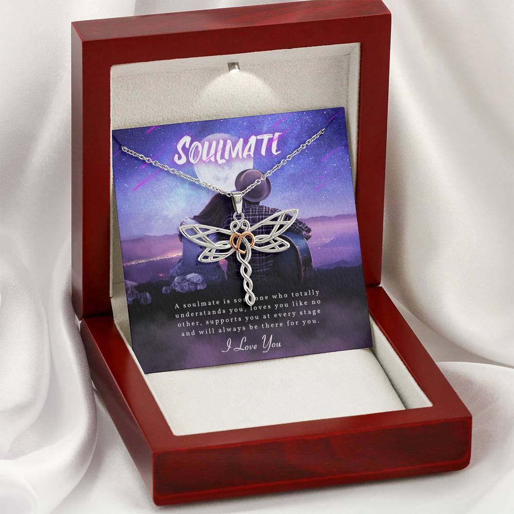 To My Soul Mate Necklace, Engagement Gift for Soul Mate, Sentimental Gift for Wife , Meaningful Gift for Fiancee, Wife Necklace Gift