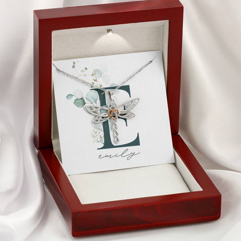 Valentine Gift for Female Boho Dragonfly Pendent On Valentine Day