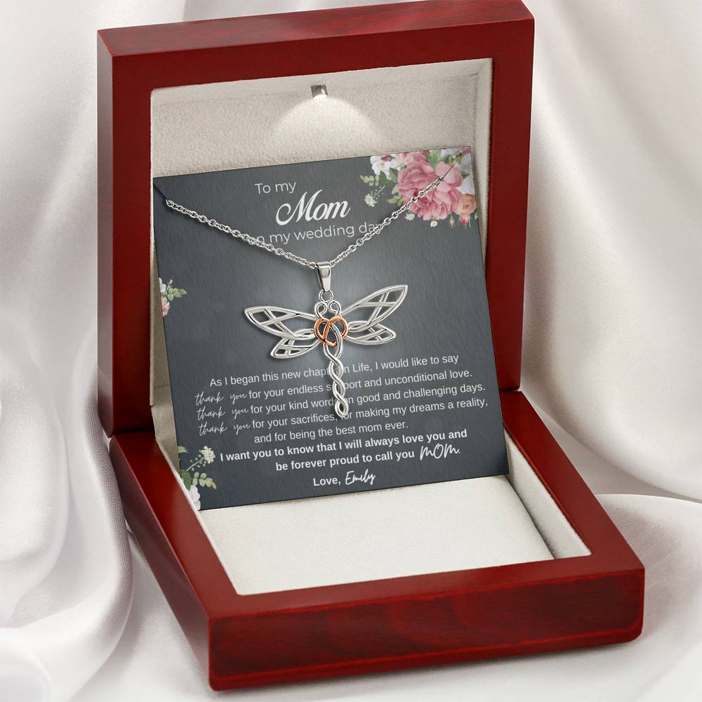 Future MIL Gift Bride Gift To Mom Future MIL To My Mother In Law On Our Wedding Day Charm Necklaces To My Mother In Law On Our Wedding Day Personalized Gift