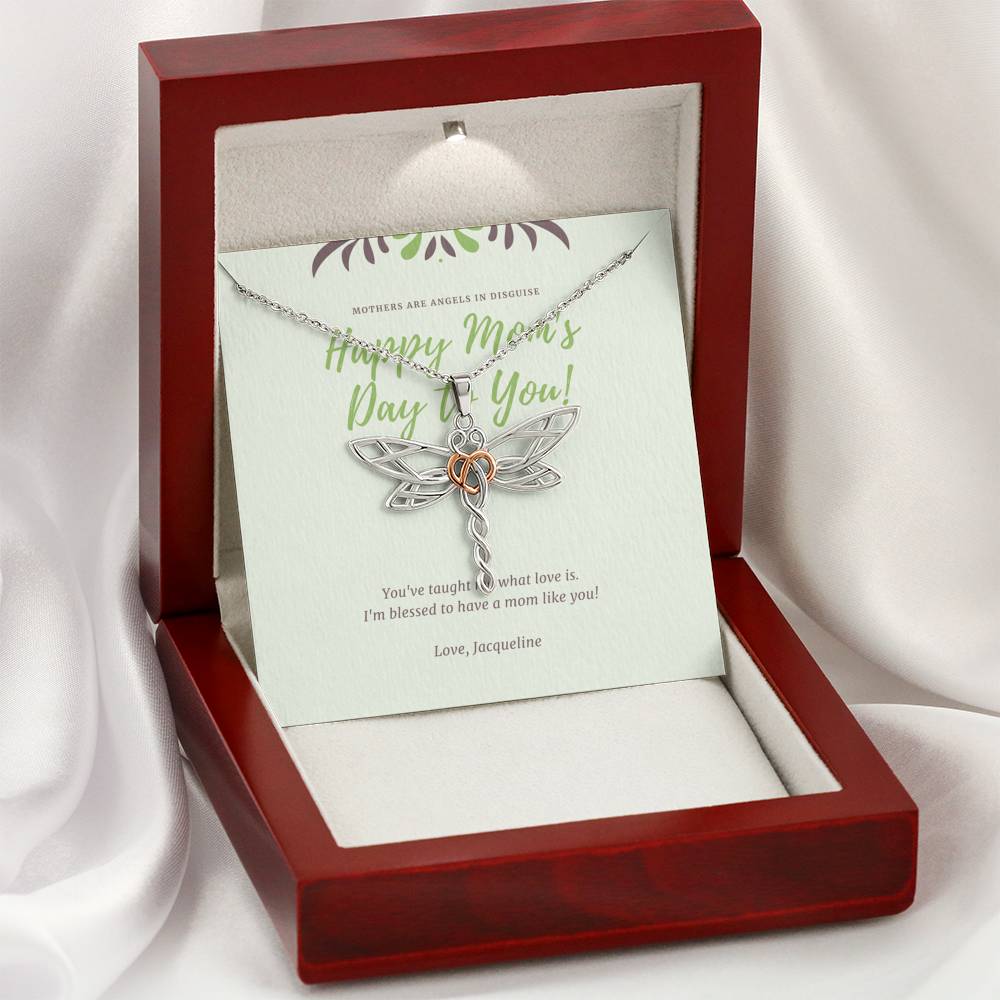 Necklace Gift To My Mommy Grandma Step Mom Mother In Law Pendent For Doing A Great Job Thank you Gift With The Message Card