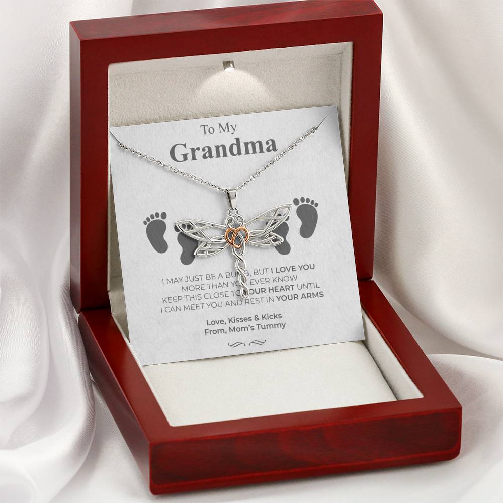 Mother's Day Necklace Gift For Women Forever Love Grandma Pendent Gift On Her Birthday Meeting With Grand Mother With The Message Card